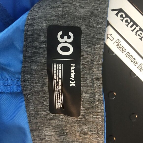 Hurley Board Shorts Mens Size 30 Blue Swim Trunks - Picture 7 of 7